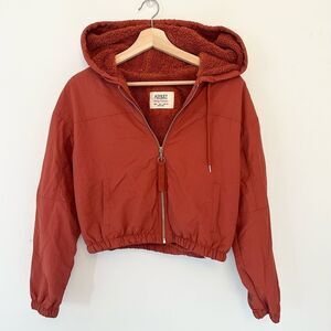 Ashley by 26 International cropped utility jacket burnt orange size small